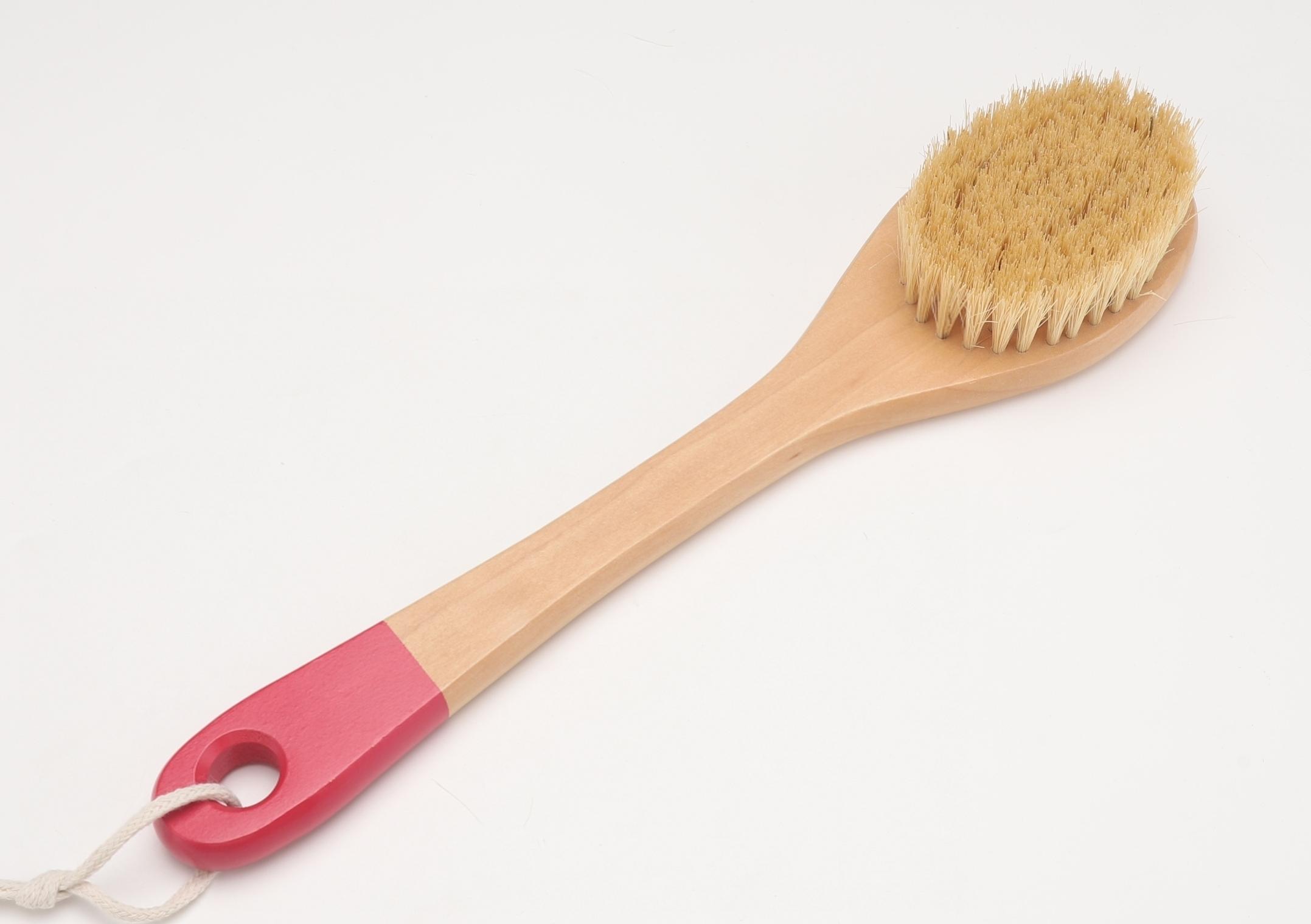 Long-handled sisal brush