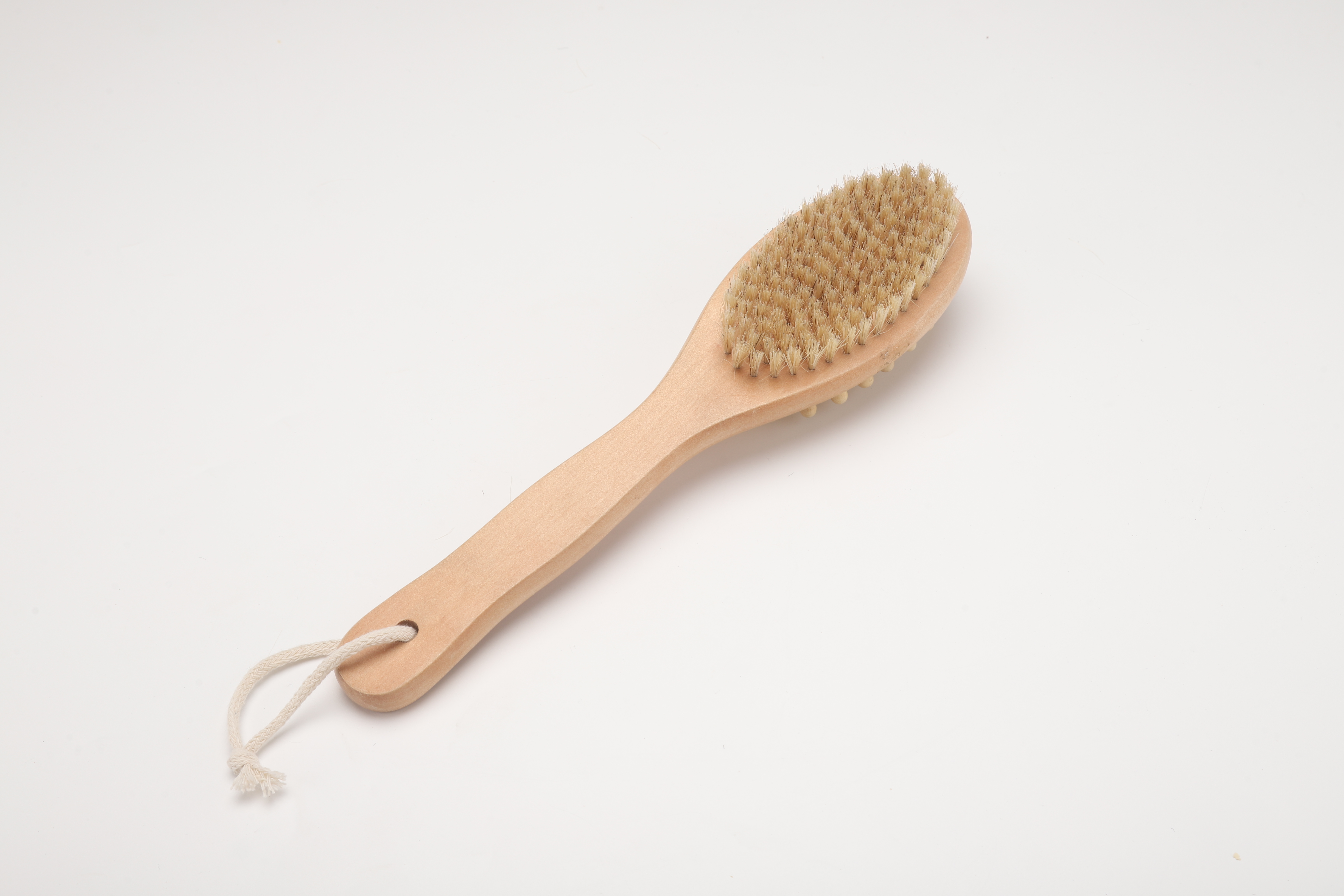 short handle double-side bath brush