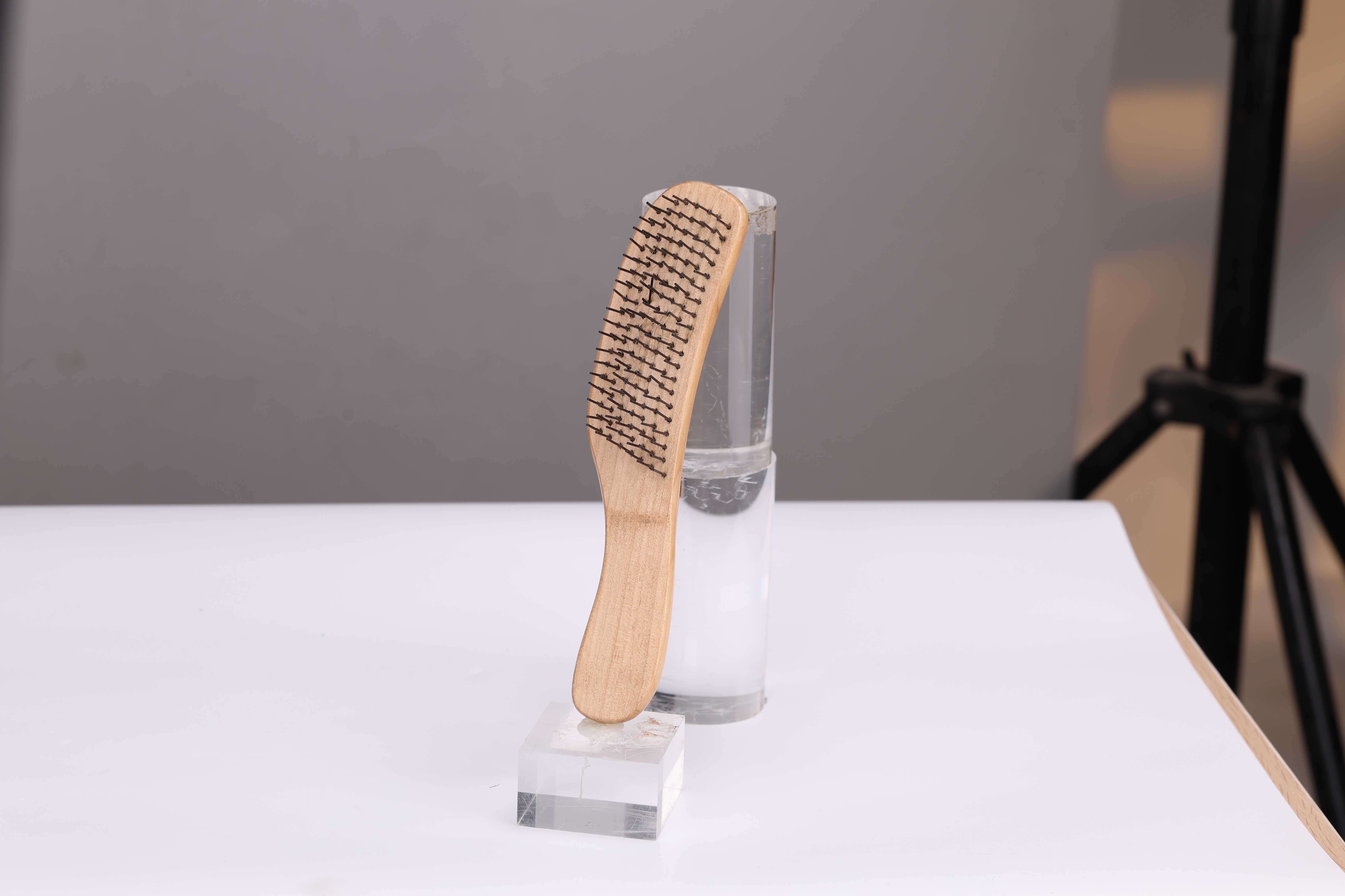 wooden wig hair brush