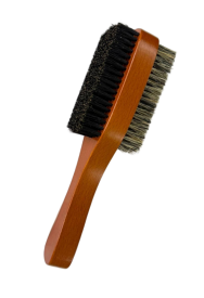wooden double-sided beard brush
