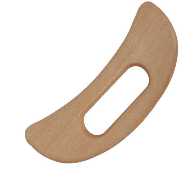 What is the function of wooden handheld massage scraping board