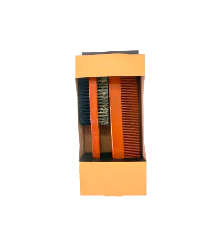 Premium Wooden Hair Brush Set - Eco-Friendly Detangling & Scalp Massage