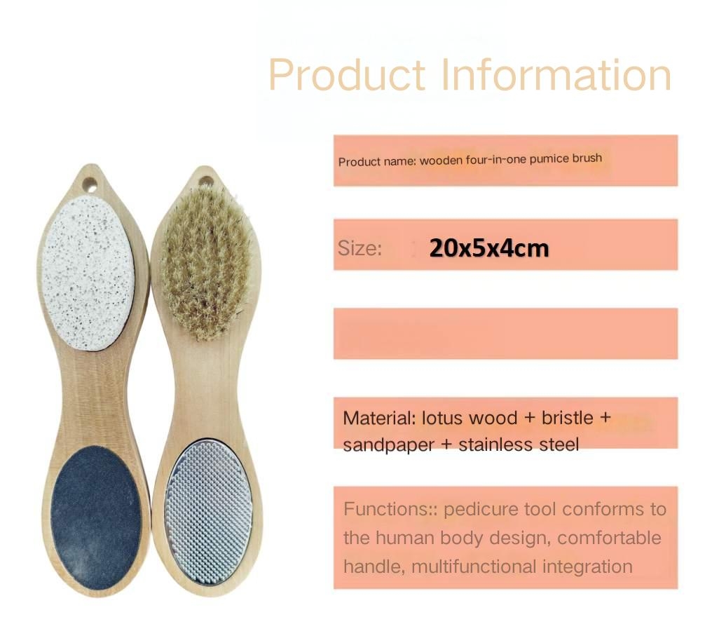 wooden 4 in 1 foot care