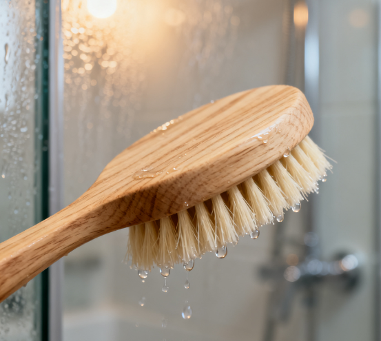 How to Use a Wooden Bath Brush for Healthier Skin?